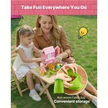 VEVOR Magnetic Blocks 100 PCS Princess Castle Set STEM Montessori Sensory Toys