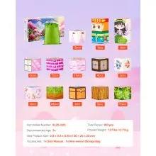 VEVOR Magnetic Blocks 100 PCS Princess Castle Set STEM Montessori Sensory Toys
