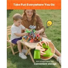 VEVOR Magnetic Blocks 100 PCS Dark Castle Set STEM Montessori Sensory Toys