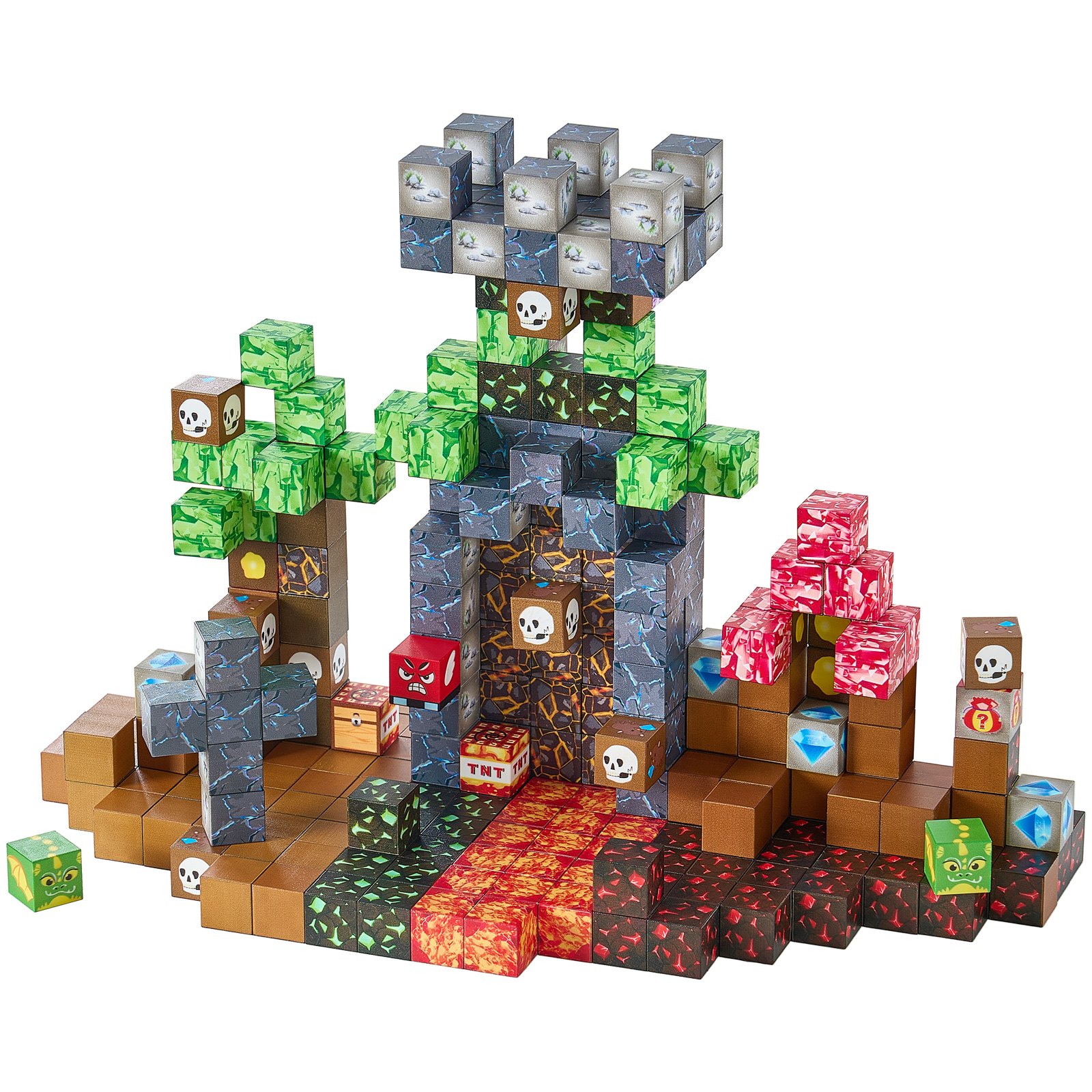 Blocos magnéticos VEVOR, conjunto de 150 peças Dark Castle, cubos de construção magnéticos para crianças, brinquedos sensoriais STEM Montessori para presente de Natal e aniversário, brinquedo de construção empilhável para meninos e meninas a partir de 3 anos