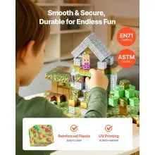 VEVOR Magnetic Blocks 150 PCS Forest Castle Set STEM Montessori Sensory Toys