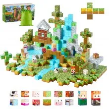 VEVOR Magnetic Blocks 150 PCS Forest Castle Set STEM Montessori Sensory Toys