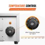 Cuptor electric pentru pizza VEVOR 12 inch 1500W 122-662℉ Interval de temperatură Tavă detașabilă pentru firimituri