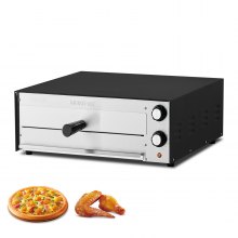 VEVOR Electric Countertop Pizza Oven 16-Inch 1750W Adjustable Temp 77 to 572°F