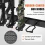 VEVOE Gun Rack 6-Slot Indoor Metal Gun Rack Wall Mount Vertical Rifle Rack