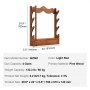 VEVOR Gun Rack, Wood Gun Rack Wall Mount, Gun Display Rack holds 4 Rifles, Shotguns, 132 lb Heavy Duty Wall Storage Display Rifle Rack with Soft Padding