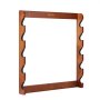 VEVOR gun rack made of polished wood, designed to hold multiple firearms securely.