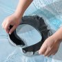 VEVOR Travel Pillow, Double-Layered 3D Support Neck Pillow for Traveling, 360° Flexible Rotation Upgraded Memory Foam Travel Neck Pillow with Eye Mask, Earplugs, Earplug Case, Storage Bag(Black-Gray)