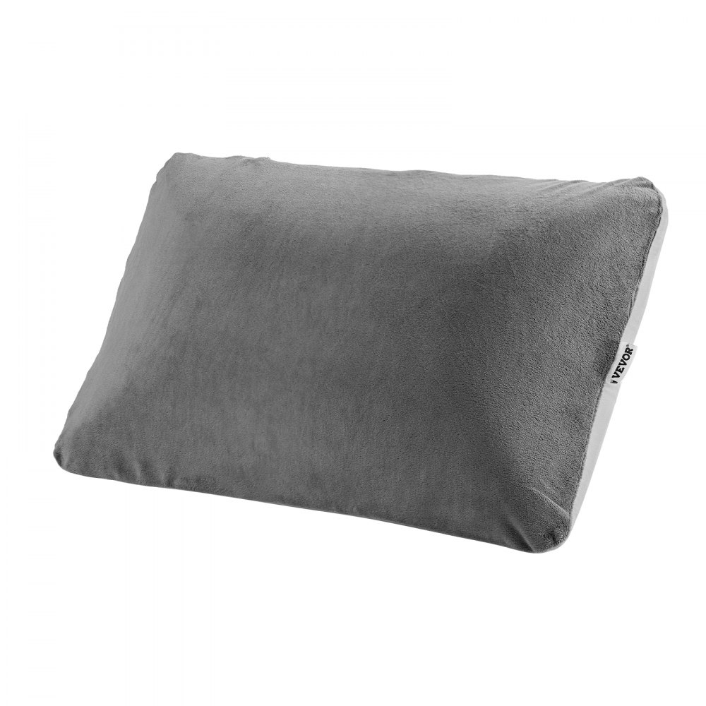 VEVOR Camping Pillow, Memory Foam Travel Pillow with Double-Sided Cover, Portable Backpacking Pillows with Removable & Washable Cover and Storage Bag, Perfect for Camping, Air Travel, Hiking, Office