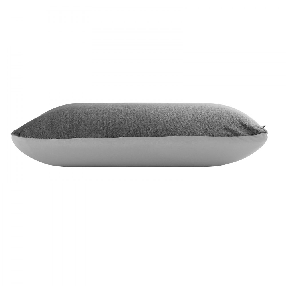VEVOR Camping Pillow, Memory Foam Travel Pillow with Double-Sided Cover, Portable Backpacking Pillows with Removable & Washable Cover and Storage Bag, Perfect for Camping, Air Travel, Hiking, Office