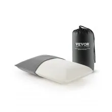 Almohada de camping ligera y portátil para viajes, con espuma viscoelástica y funda lavable