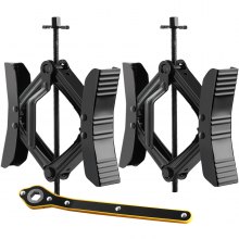 VEVOR H-Chock Wheel Stabilizer Trailer RV Tire Chock with Ratchet Wrench 2 PCS
