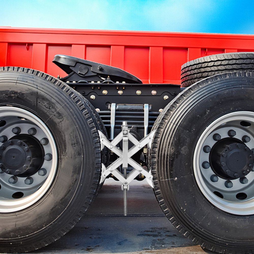 VEVOR Camper Wheel Chock Stabilizer, X-shaped RV Stabilizer Wheel Chock, Fit for 1.5" to 10" Tire Space, 2 Sets of Wheel Chocks with Ratchet Wrench and Storage Bag for Campers Travel Trailers Trucks