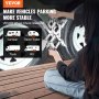 VEVOR X-Chock Wheel Stabilizer Trailer RV Tire Chock with Ratchet Wrench 2 PCS