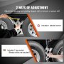 VEVOR X-Chock Wheel Stabilizer Trailer RV Tire Chock with Ratchet Wrench 2 PCS