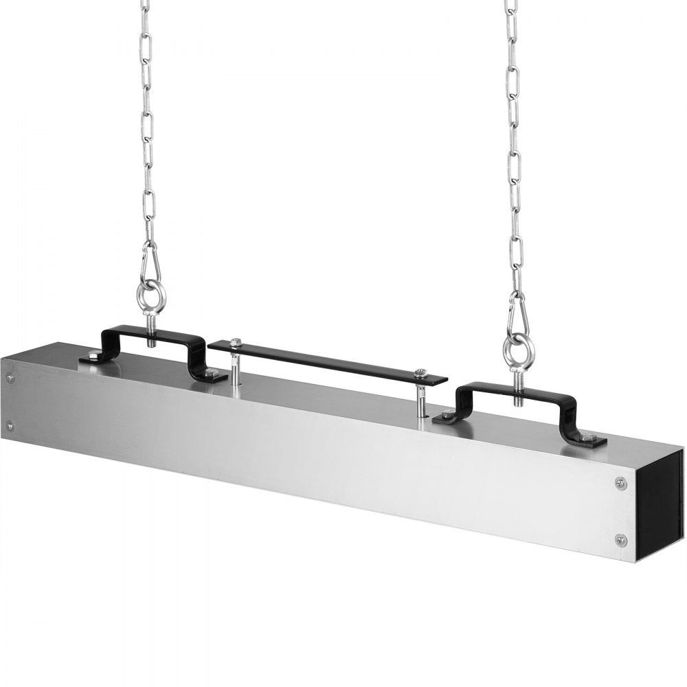 VEVOR Magnetic Sweeper 36inch Magnet Sweeper 55LBS Magnetic Forklift Sweeper Aluminium Surface Industrial Magnets Steel Material Hunting Accessories for Picking Up Nails, Bolts, Iron Chips