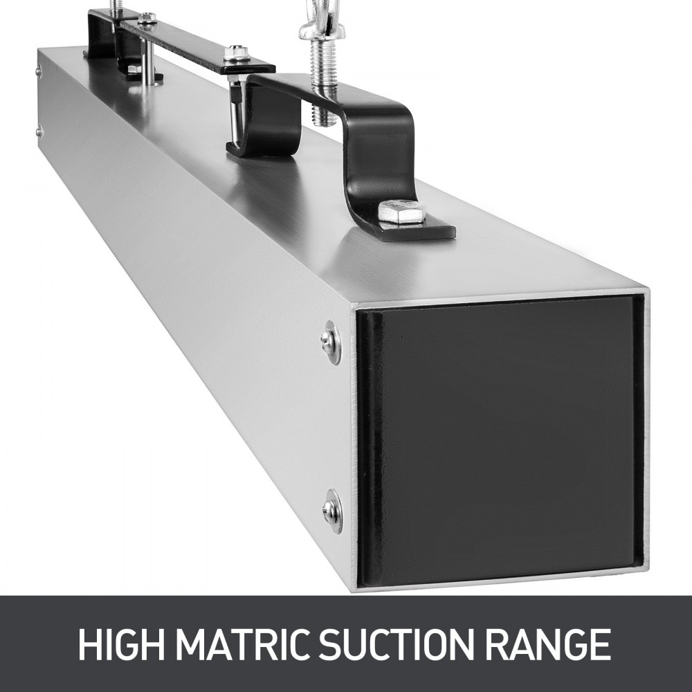VEVOR Magnetic Sweeper 36inch Magnet Sweeper 55LBS Magnetic Forklift Sweeper Aluminium Surface Industrial Magnets Steel Material Hunting Accessories for Picking Up Nails, Bolts, Iron Chips