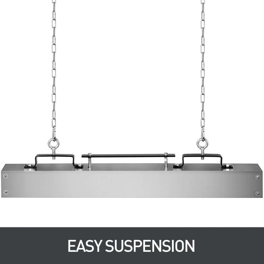 VEVOR Magnetic Sweeper 36inch Magnet Sweeper 55LBS Magnetic Forklift Sweeper Aluminium Surface Industrial Magnets Steel Material Hunting Accessories for Picking Up Nails, Bolts, Iron Chips