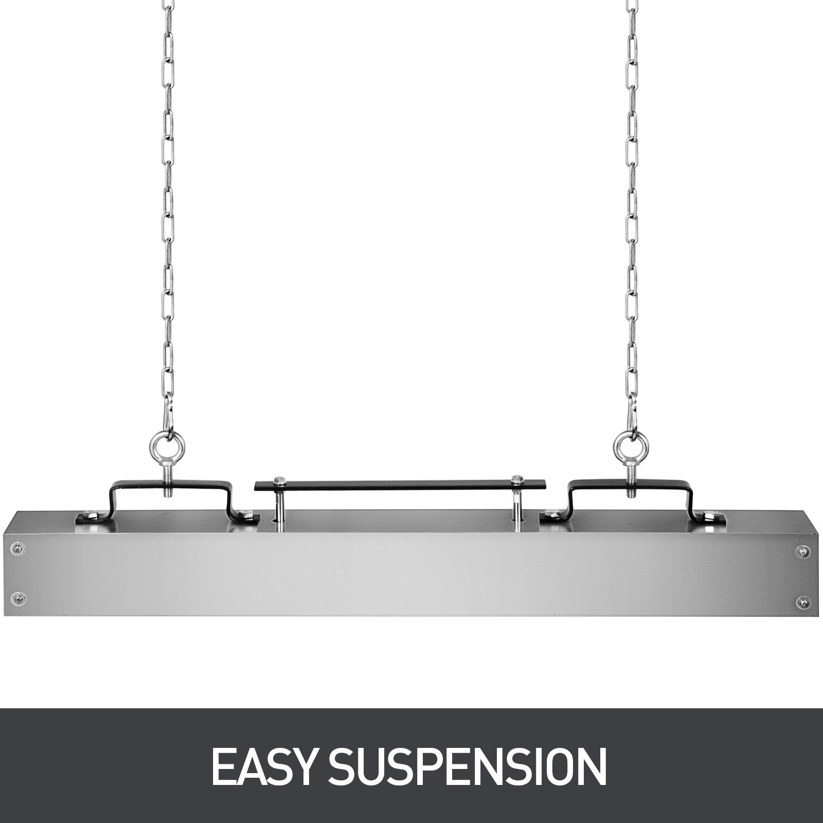 VEVOR Magnetic Sweeper 36inch Magnet Sweeper 55LBS Magnetic Forklift Sweeper Aluminium Surface Industrial Magnets Steel Material Hunting Accessories for Picking Up Nails, Bolts, Iron Chips