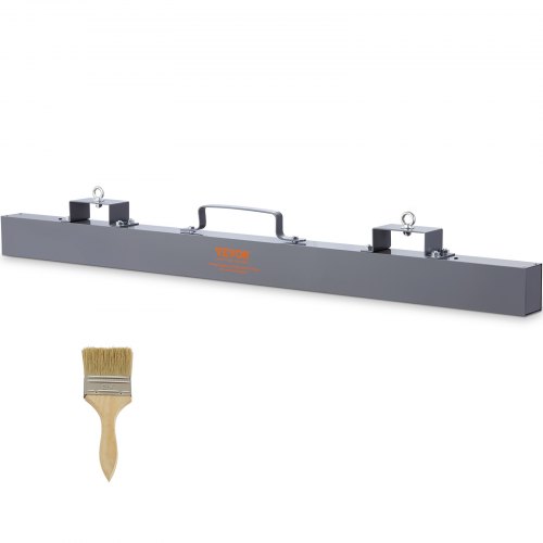 VEVOR Hanging Magnetic Magnet Sweeper 48 inch Magnet Sweeper 67 LBS Magnetic Forklift Sweeper Industrial Magnets Steel Material Hunting Accessories for Picking Up Nails, Bolts, Iron Chips