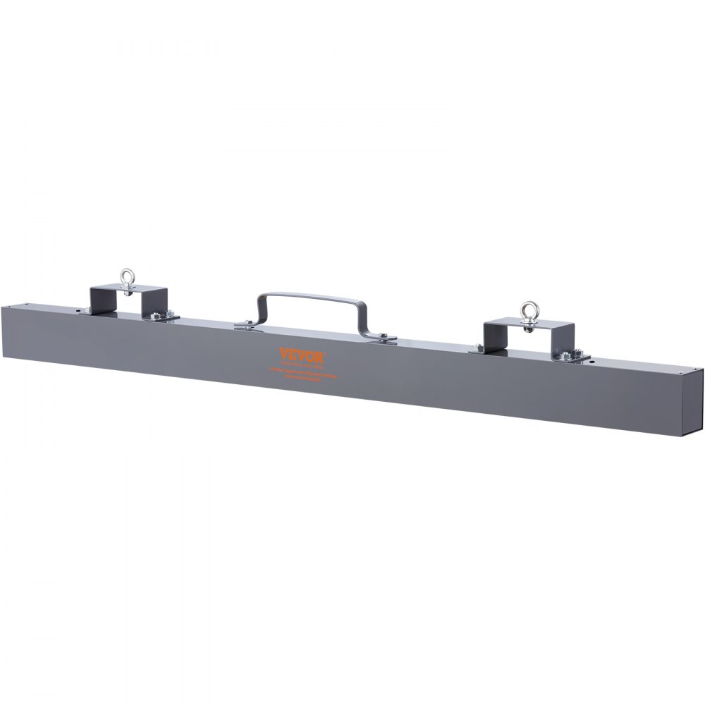 VEVOR Hanging Magnetic Magnet Sweeper 48 inch Magnet Sweeper 67 LBS Magnetic Forklift Sweeper Industrial Magnets Steel Material Hunting Accessories for Picking Up Nails, Bolts, Iron Chips
