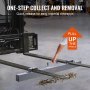 VEVOR Hanging Magnetic Magnet Sweeper 48 inch Magnet Sweeper 67 LBS Magnetic Forklift Sweeper Industrial Magnets Steel Material Hunting Accessories for Picking Up Nails, Bolts, Iron Chips