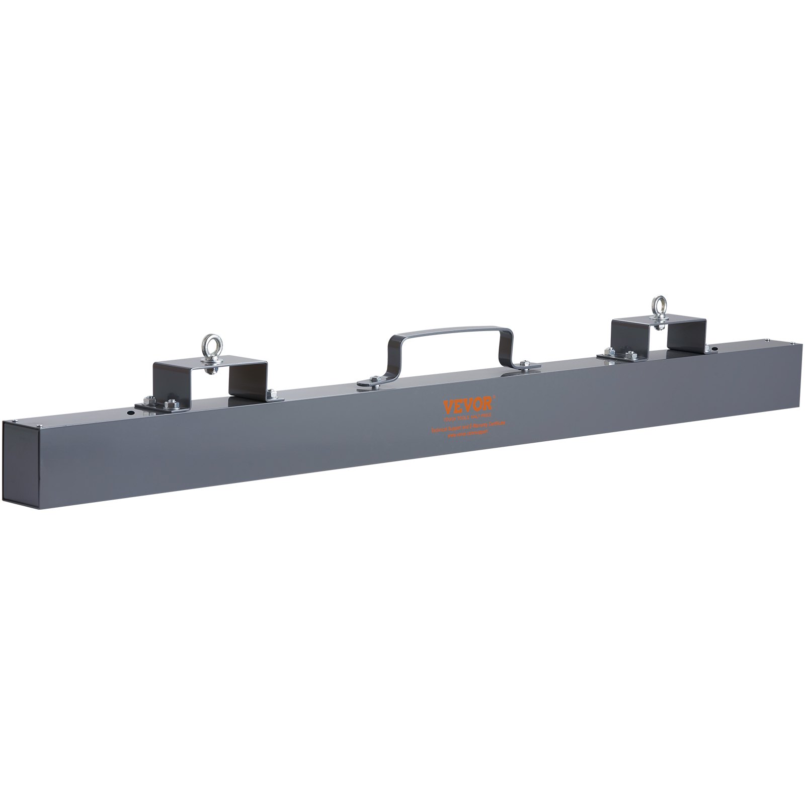 VEVOR Hanging Magnetic Magnet Sweeper 48 inch Magnet Sweeper 67 LBS Magnetic Forklift Sweeper Industrial Magnets Steel Material Hunting Accessories for Picking Up Nails, Bolts, Iron Chips