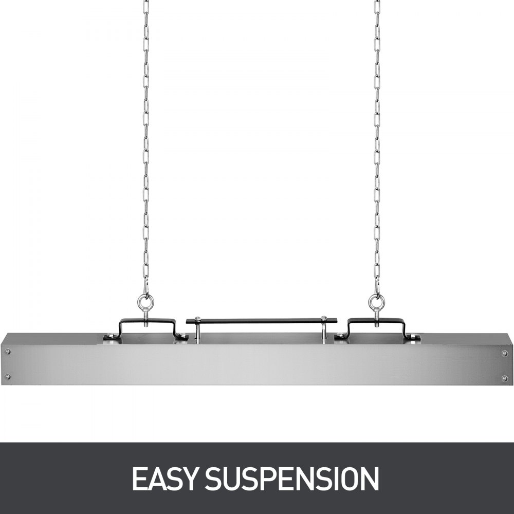 VEVOR Barredora magnética de 60 pulgadas Barredora magnética 77LBS Barredora magnética para montacargas Superficie de aluminio Imanes industriales Material de acero Accesorios de caza para recoger clavos, pernos, virutas de hierro