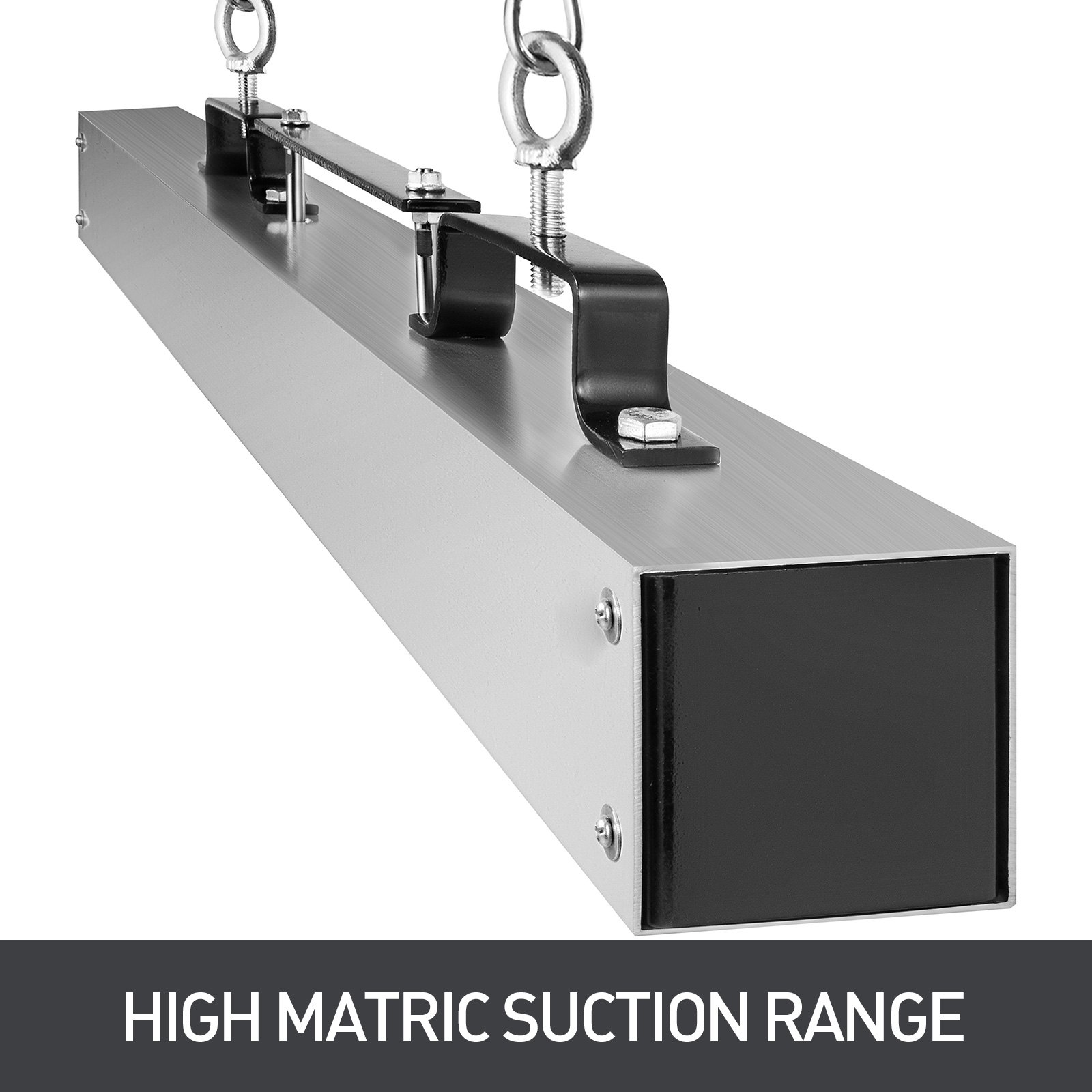 VEVOR Barredora magnética de 60 pulgadas Barredora magnética 77LBS Barredora magnética para montacargas Superficie de aluminio Imanes industriales Material de acero Accesorios de caza para recoger clavos, pernos, virutas de hierro