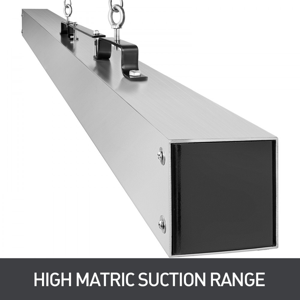 1x 72" Powerful Magnetic Forklift Sweeper | Warehouse Industrial Broom Magnet