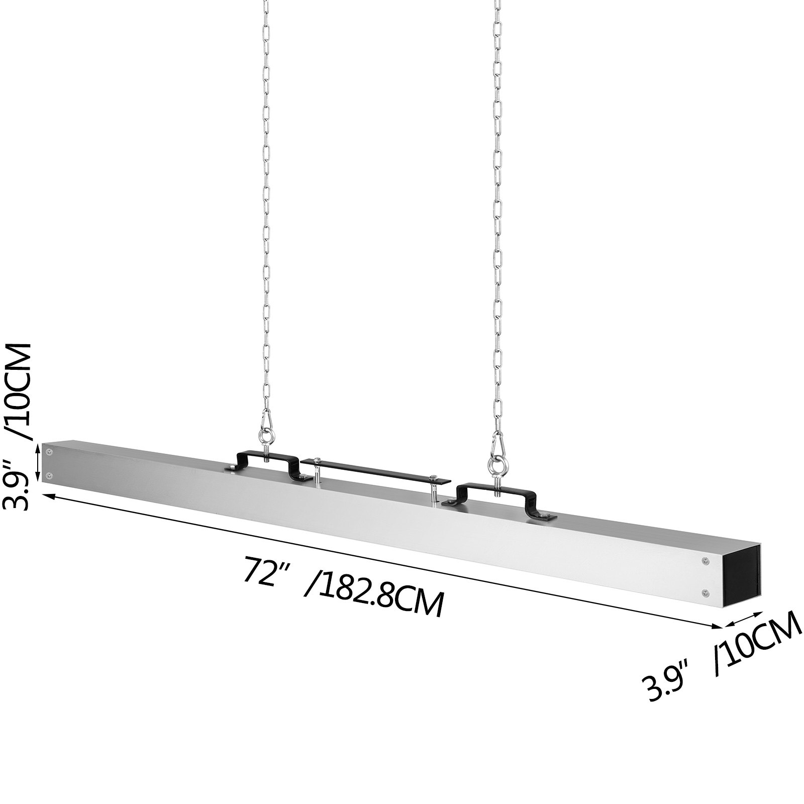VEVOR Barredora magnética 72 pulgadas Barredora magnética 88LBS Carretilla elevadora magnética Barredora Superficie de aluminio Imanes industriales Material de acero Accesorios de caza para recoger clavos, pernos, virutas de hierro