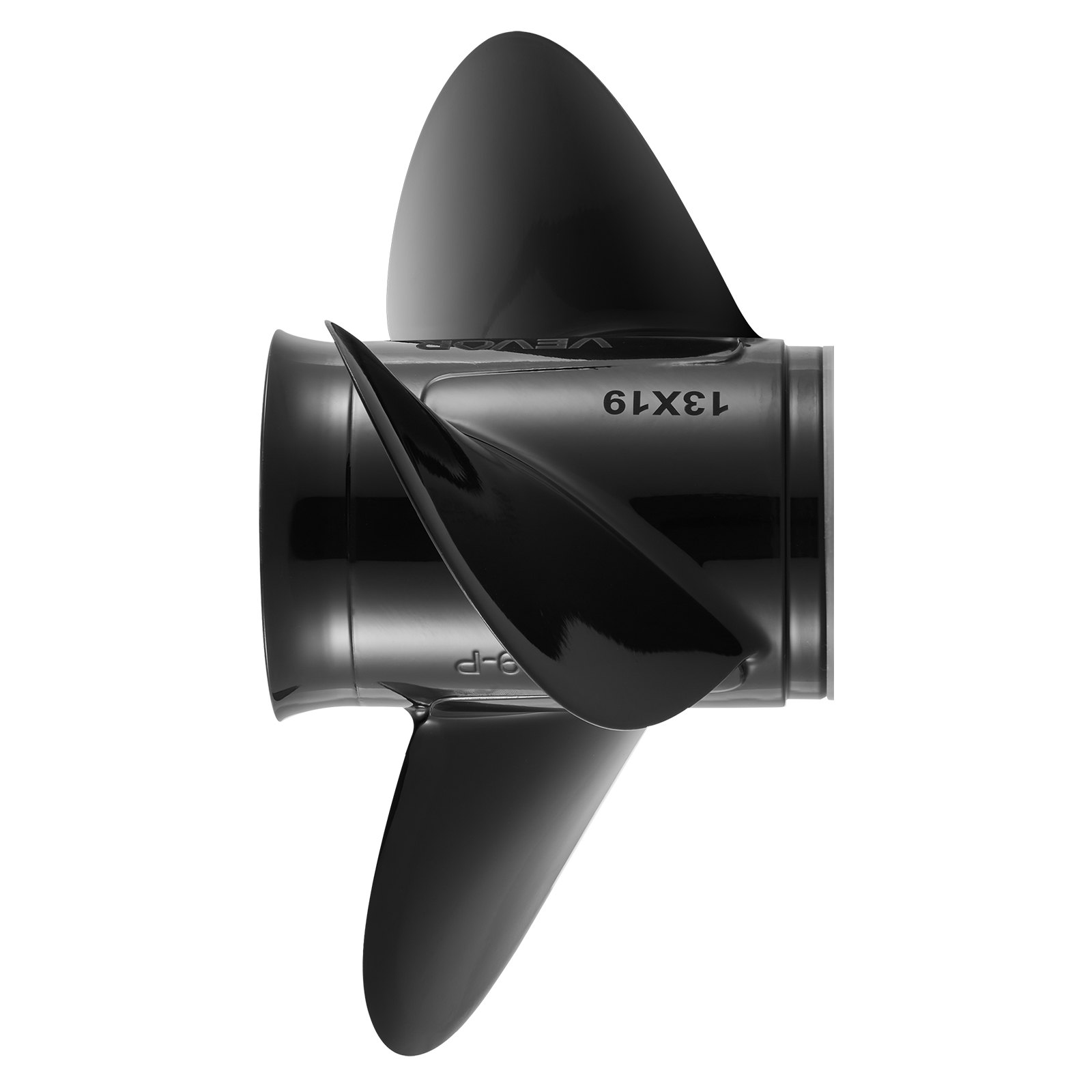 VEVOR Outboard Propeller, Upgrade OEM 15 Spline Tooth Aluminum Outboard Boat Propeller Fit Mercury Engines 40-140 HP, 4-1/4" Gearcase, 3-Blade, RH (Right Hand Rotation), OEM Parts No. 48-77346A45