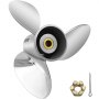 VEVOR Outboard Propeller, 3-Blade 14.5" x 21" Boat Propeller, Replace for OEM 3860709, Compatible with SX Sterndrives Outboard Volvo Penta Engine, Right-handed Steel Propeller Steel & 19 Spline Teeth