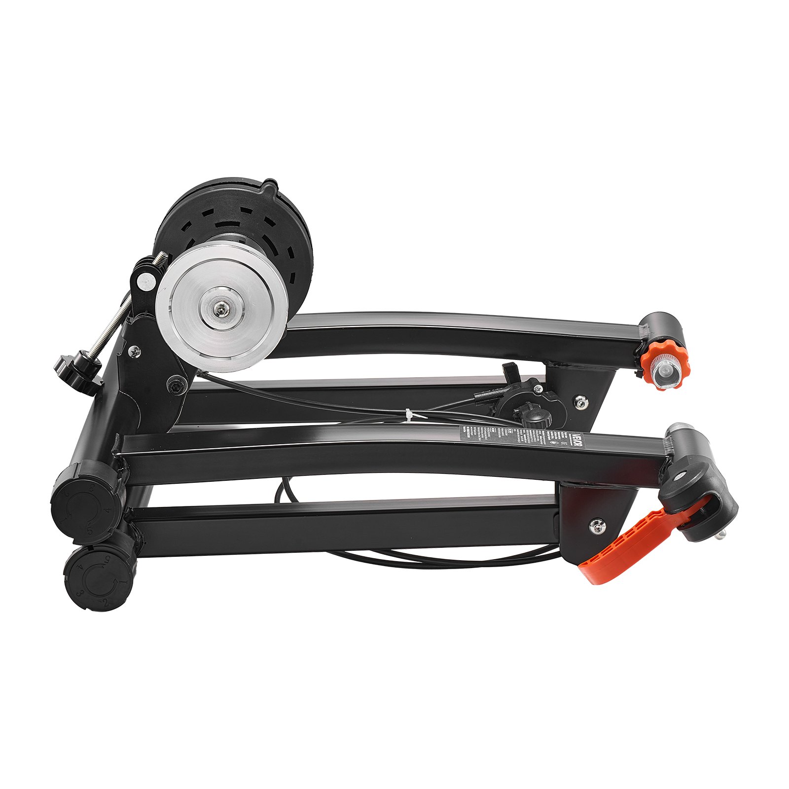 VEVOR Bike Trainer, 6 Level Resistance, 26-29 in & 700C Wheels, Foldable Magnetic Bicycle Stationary Stand for Indoor Exercise Riding with Quick Release Skewer & Front Wheel Riser Block for Road Bikes
