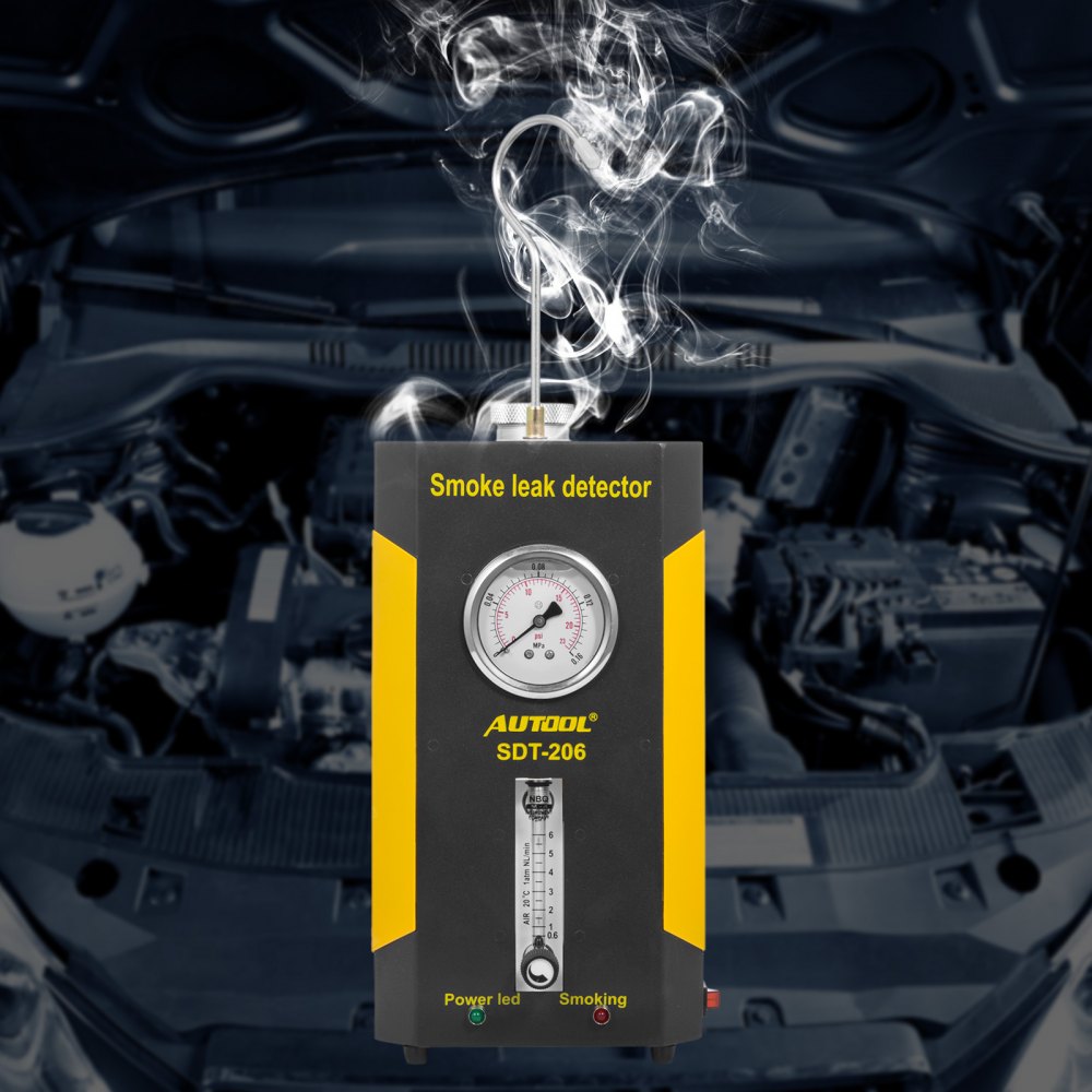 SDT-206 Smoke Leakage Leak Diagnostic Detector Air Intake 12V DC Fuel Pipe