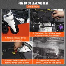VEVOR Automotive Smoke Leak Detector Smoke Machine Tester EVAP Fuel Pipe System