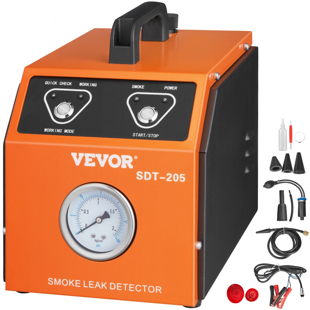 VEVOR Automobilový detektor úniku kouře Tester kouřových strojů Systém palivového potrubí EVAP
