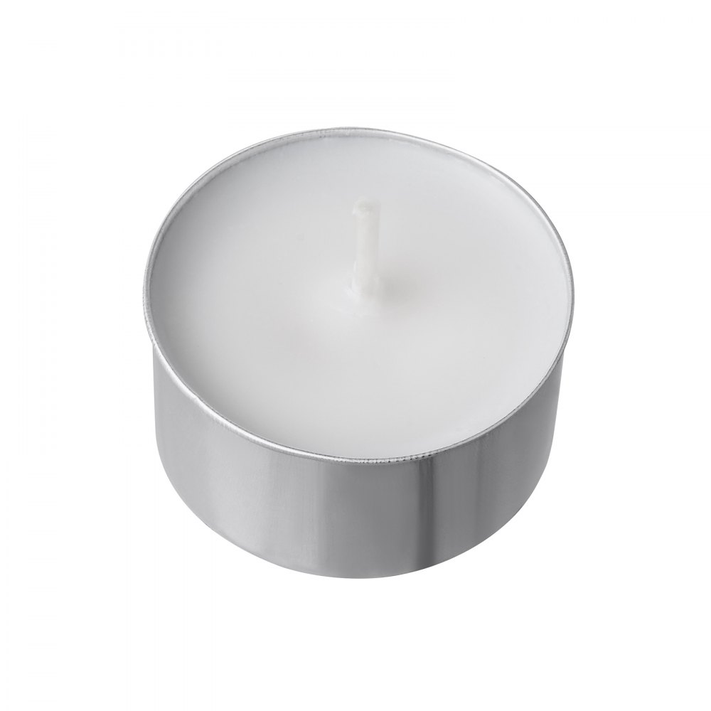 VEVOR - Paquete de 200 velas de té sin aroma, 6,5 horas de duración, sin humo, sin goteo, con vasos de aluminio, velas votivas de cera de palma natural para el hogar, bodas y Navidad, color blanco