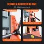 VEVOR Magnetic Drill, 1550W 2" Boring Diameter, 2922lbf/13000N 500 RPM Portable Electric Mag Drill Press with Variable Speed, Drilling Machine for any Surface Home Improvement Industry Railway