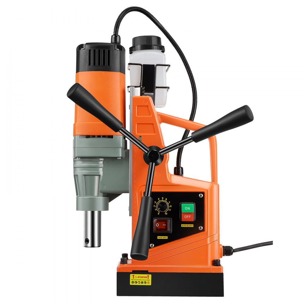 VEVOR Magnetic Drill, 1550W Motor 2 in Boring Diameter, 2922 lbf Portable Electric Mag Drill Press, 0-500 RPM Variable Speed, Drilling Machine for Metal Surface, Industrial and Home Improvement