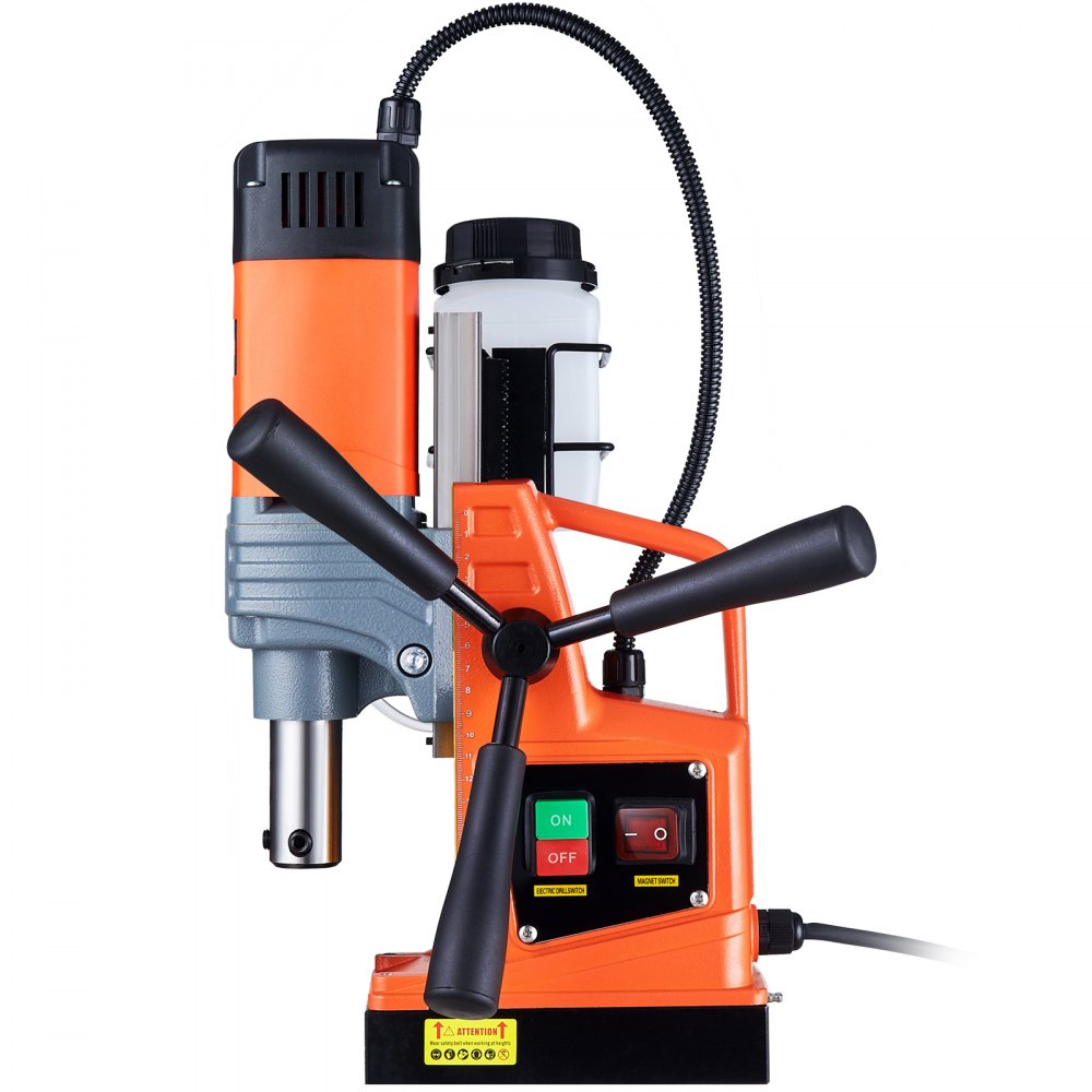VEVOR Magnetic Drill, 1300W Motor 1.6 in Boring Diameter, 2810 lbf Portable Electric Mag Drill Press, 810 RPM No-Load Speed, Drilling Machine for Metal Surface, Industrial and Home Improvement