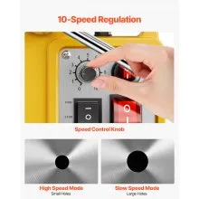 Magnetic Drill 1200W 2810 lbf Mag Drill Press 1.6 in Boring Diameter Yellow