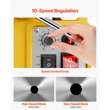 Magnetic Drill 1200W 2810 lbf Mag Drill Press 1.6 in Boring Diameter Yellow