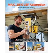 Magnetic Drill 1200W 2810 lbf Mag Drill Press 1.6 in Boring Diameter Yellow