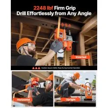 VEVOR Magnetic Drill Press Mag Drill Press 1200 W 1.5 in Boring Diameter 900 RPM