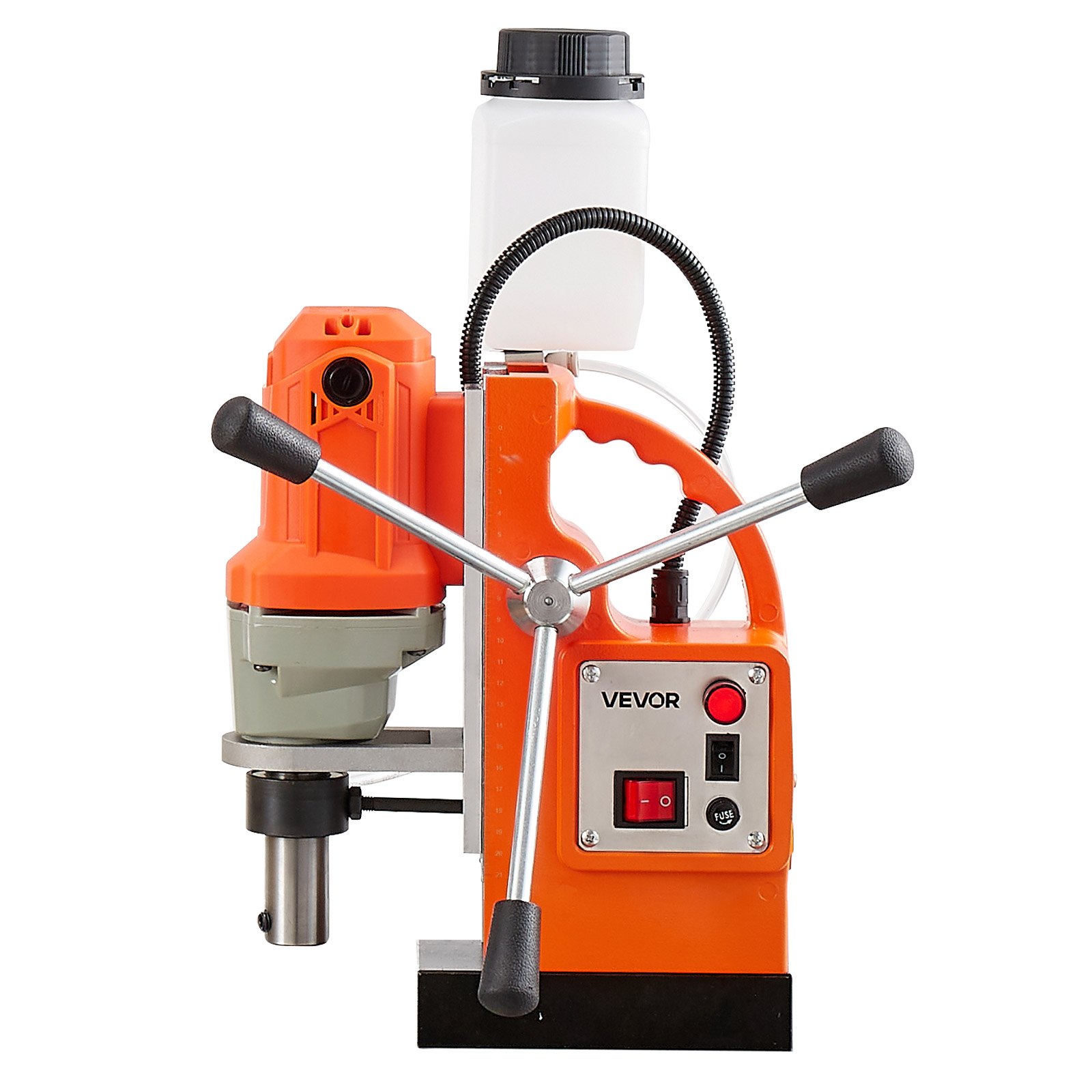 VEVOR Magnetic Drill Press, 1200 W, 38 mm Boring Diameter, 10000N Power Mag Drill Press, 900 RPM Speed, with Weldon Shank, Efficient Cooling, for Metal Surface, Industrial and Home Improvement