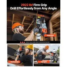 VEVOR Magnetic Drill Press Mag Drill Press 1550 W 2.4 in Boring Dia 0-600 RPM