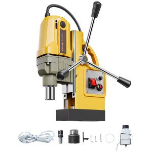 VEVOR Magnetic Drill, 1400W Motor 1.6 in Boring Diameter, 2810 lbf Portable Electric Mag Drill Press, 800 RPM No-Load Speed, Drilling Machine for... VEVOR Magnetic Drill, 1400W Motor 1.6 in Boring Diameter, 2810 lbf Portable Electric Mag Drill Press, 800 RPM No-Load Speed, Drilling Machine for...