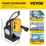 VEVOR Drill Press, 750W Magnetic Drill Press with 0.5-inch Boring Diameter Magnetic Drill Press Machine 1900lbs 550rpm Magnetic Drilling System Portable Electric Magnetic Drill Press