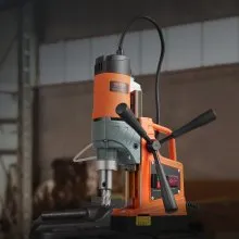 VEVOR Magnetic Drill, 1450W 1.57" Boring Diameter, 12500N 850 RPM Portable Electric Mag Drill Press, Drilling Machine for any Surface Home Improvement Industry Railway